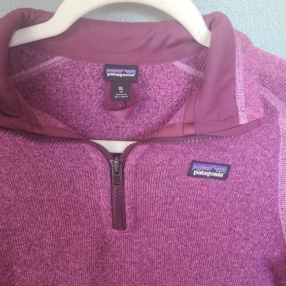 Girl's Patagonia 1/4 Zip Better Sweater, Size XL - Picture 3 of 4